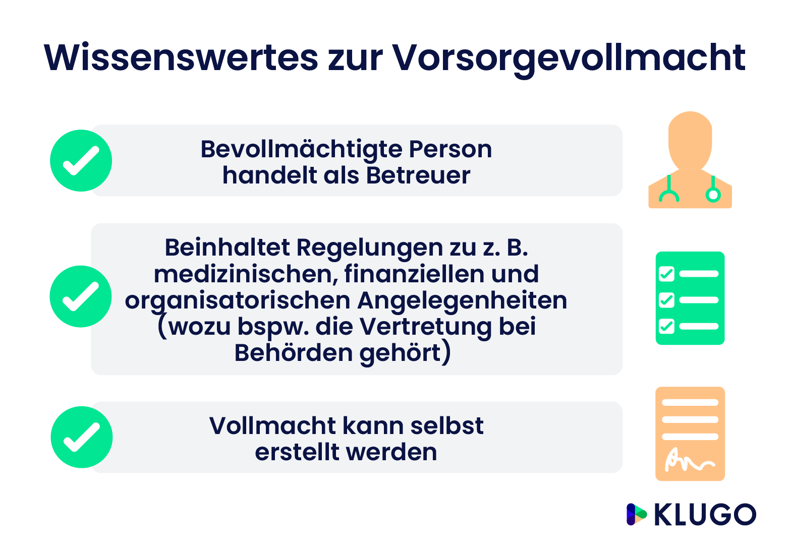 Vorsorgevollmacht – Infografik