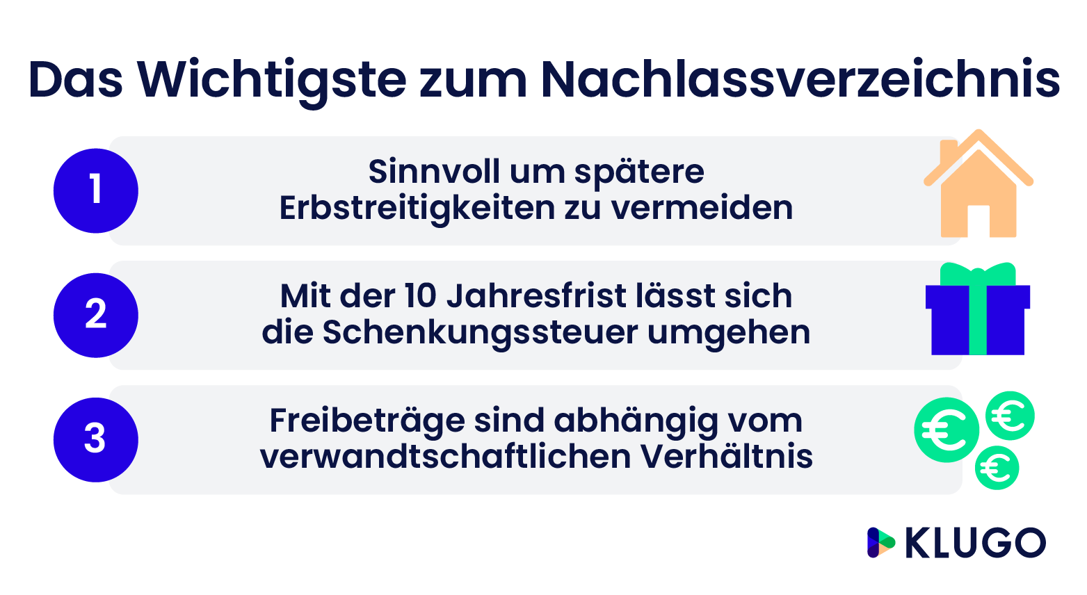 Das Wichtigste zum Nachlassverzeichnis – Infografik
