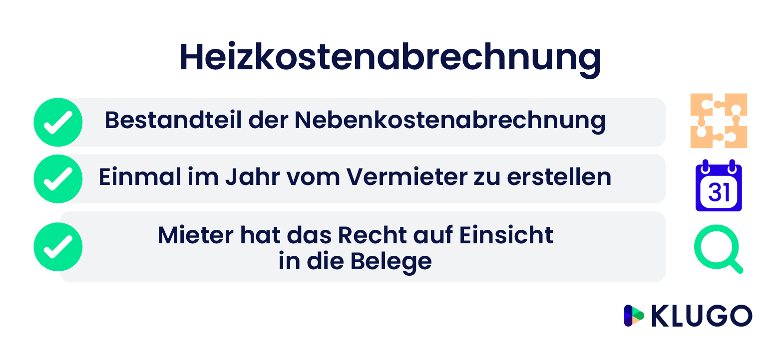 Heizkostenabrechnung – Infografik