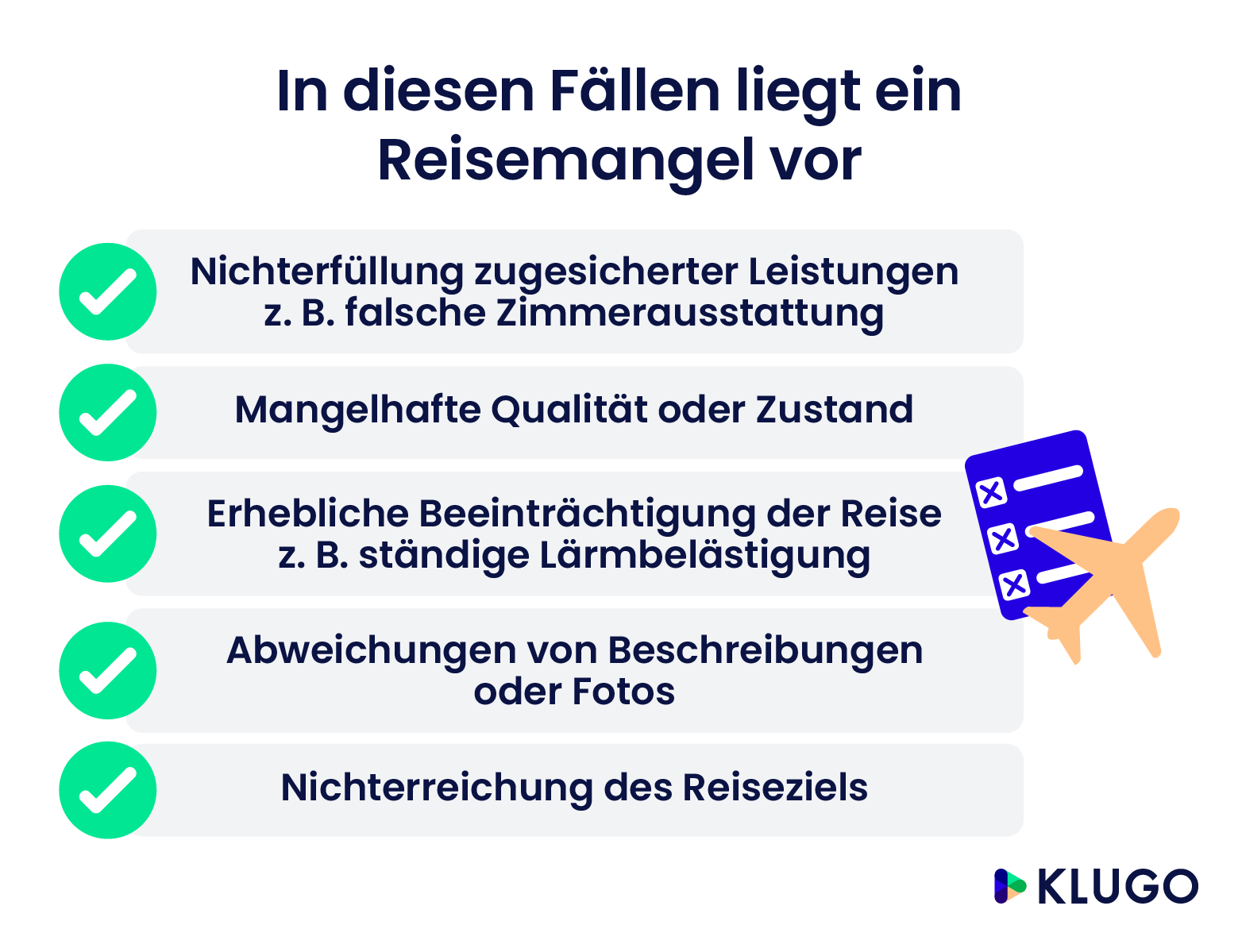 Fälle von Reisemängeln – Infografik
